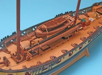 Модель деревянного корабля Меркурий (Mercury) - фото 8