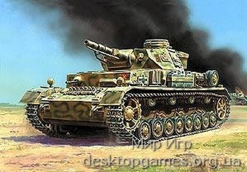 ZVE3565 T-IV Ausf.F WWII German middle tank