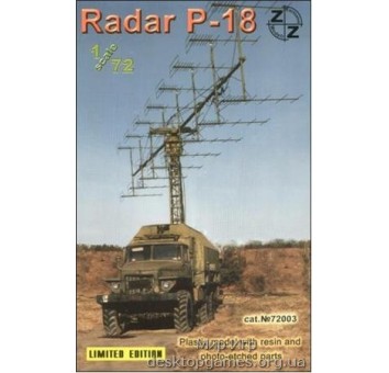 P-18 Soviet radar vehicle, plastic/resin/pe