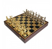 Шахматы "Manopoulos" Древний Рим, синие 54х54см