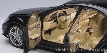 Mercedes-Benz S63 AMG black (кожаные сидения) - фото 4