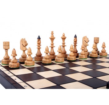 Шахматы INDIAN с вставкой, коричневые - фото 4