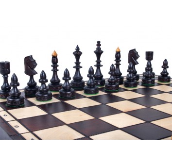 Шахматы INDIAN с вставкой, коричневые - фото 5
