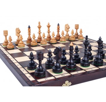 Шахматы INDIAN с вставкой, коричневые - фото 6