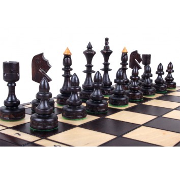 Шахматы INDIAN с вставкой, коричневые - фото 9