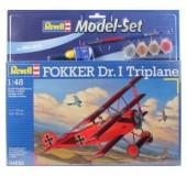 Model Set Истребитель (1917г., Германия) Fokker DR.I; 1:48