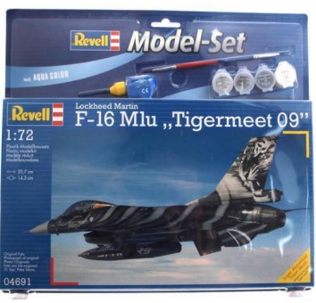Model Set Истребитель (1976г., США) F-16 Mlu "Tigermeet 2009"; 1:72