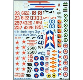 MiG-21 decal
