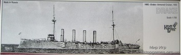 HMS Drake Armored Cruiser, 1903