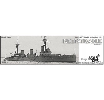 Крейсер HMS Indefatigable Battlecruiser, 1911