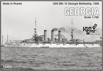 Эскадренный броненосец USS BB-15 Georgia Battleship, 1906