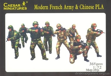 Современная французская армия с современной китайской армией